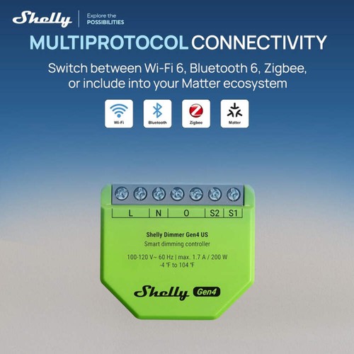 Shelly dimmer gen4 ul - us,